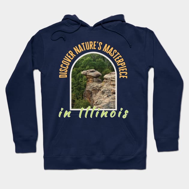 Garden of the gods, Illinois Hoodie by TeeText